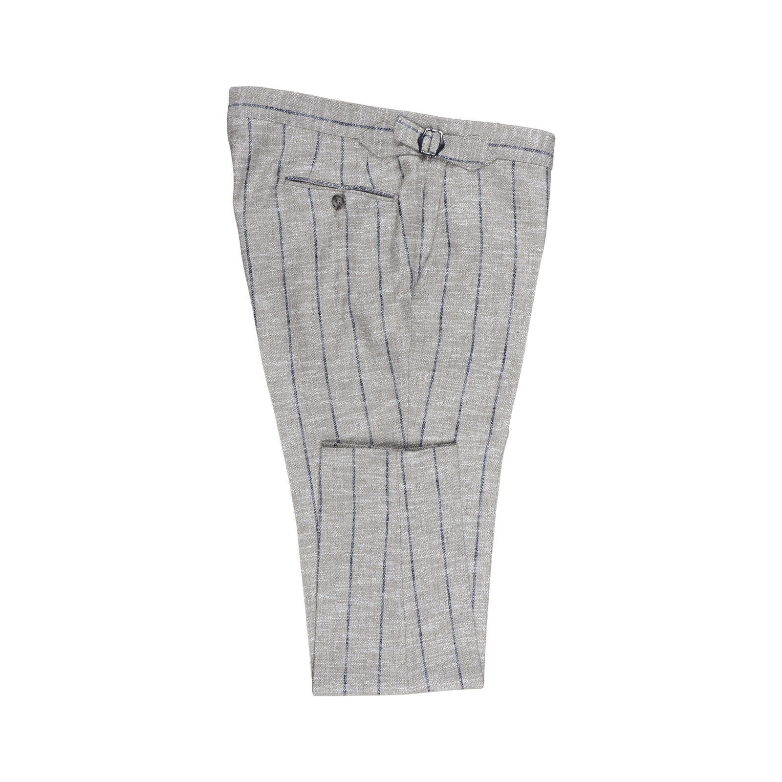 1920s Men's Gangster Bold Black Chalk Pinstripe with Double Breasted Vest Fabric - 100% Percent Wool Fabric Suit - Worsted Wool Business Suit main image 1