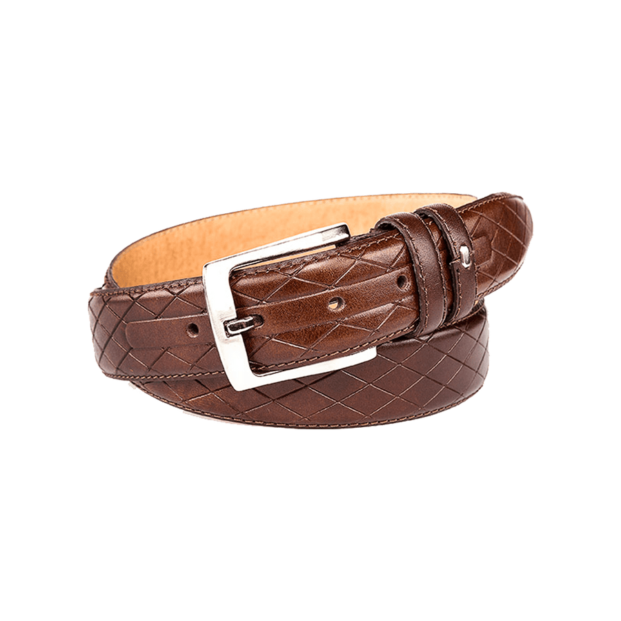 Germaine Diamond Leather Belt