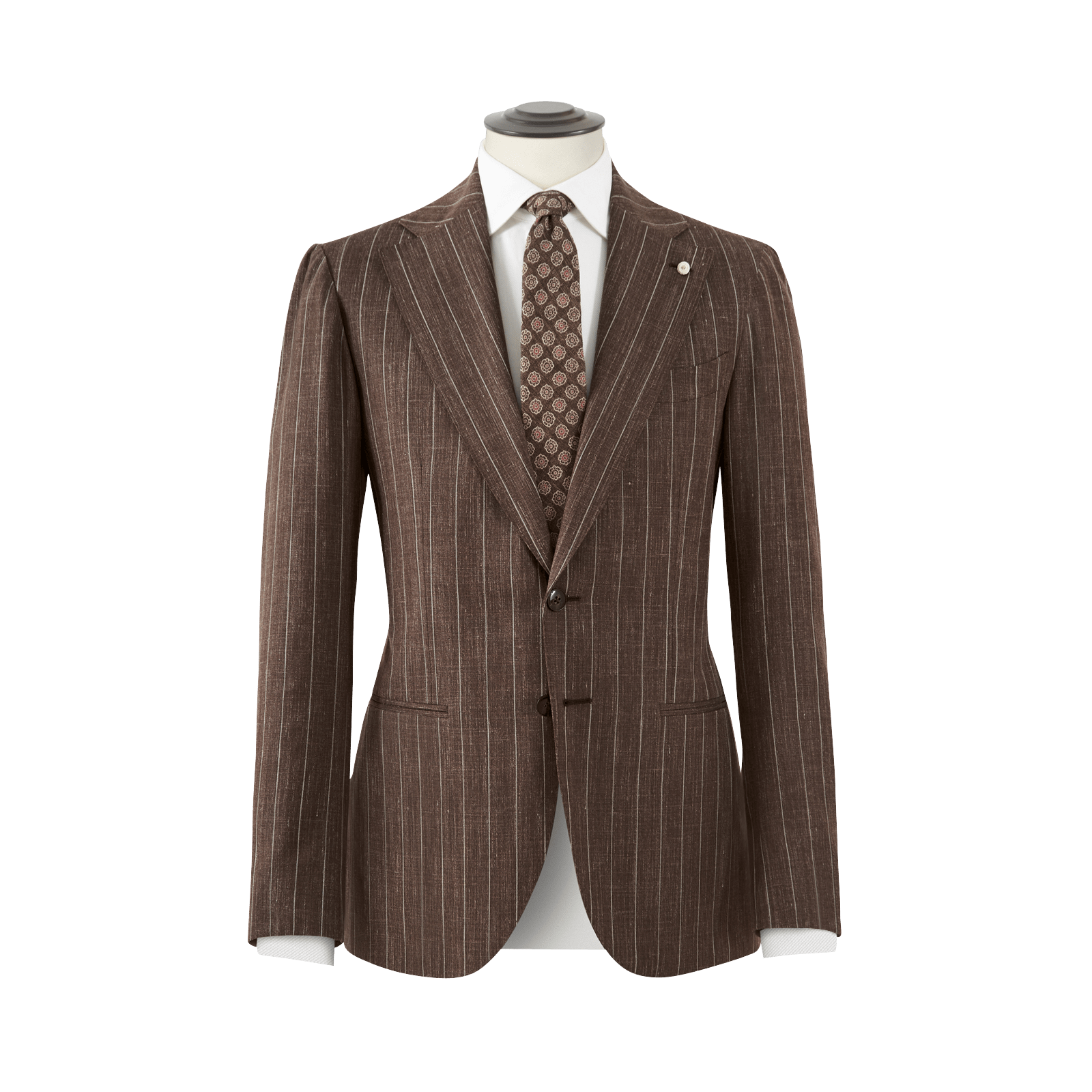 BROWN PINSTRIPE SUIT IN WOOL Tailor On The Road